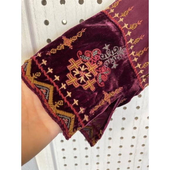 Johnny Was Workshop / Vika Peasant Tunic Top / Boho Embroidered Shirt - Picture 4 of 7